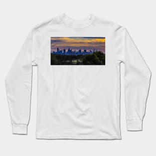 Melbourne Sunset from Yarra Boulevard Long Sleeve T-Shirt